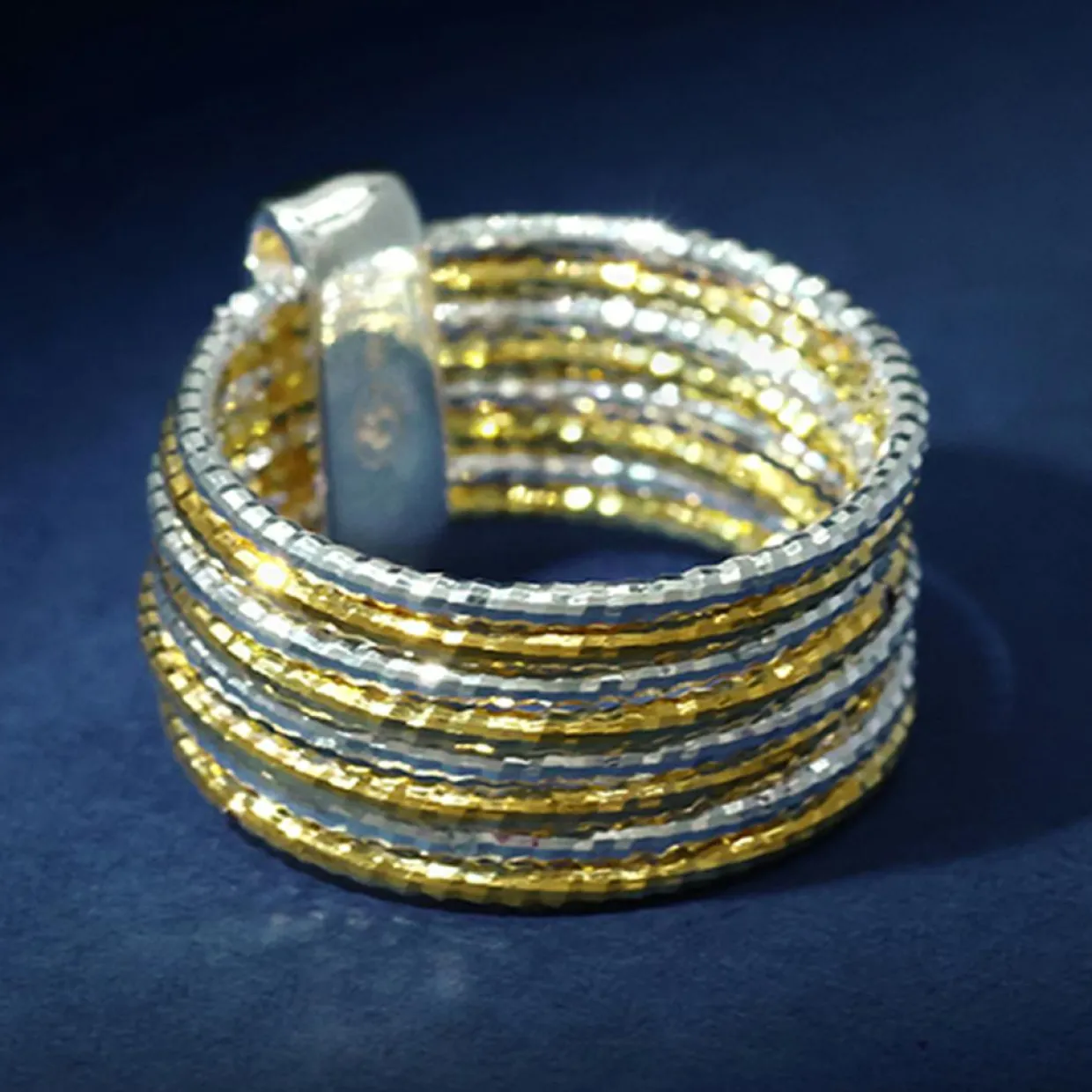 Bague Alcor en Argent bicolore-By Rafaella Hot