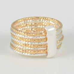 Bague Alcor en Argent bicolore-By Rafaella Hot