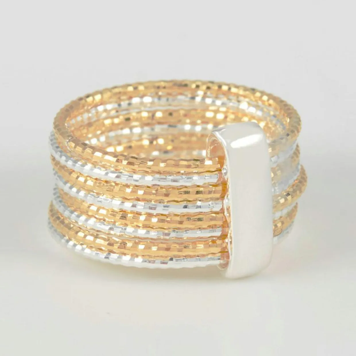 Bague Alcor en Argent bicolore-By Rafaella Hot