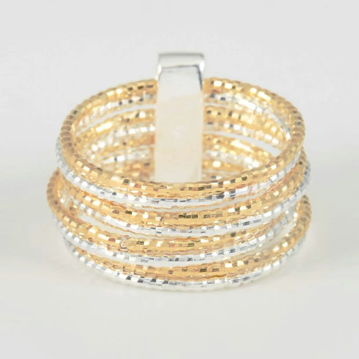 Bague Alcor en Argent bicolore-By Rafaella Hot