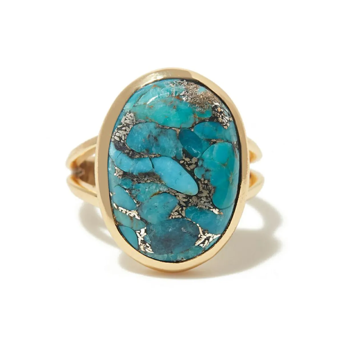 Femme Moonstone Bagues^Bague Amelia Turquoise en laiton doré