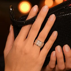 Bague Amos en Argent-By Rafaella Outlet