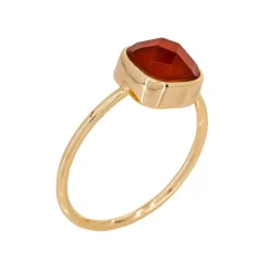 Femme Moonstone Bagues^Bague Ella Agate en laiton doré