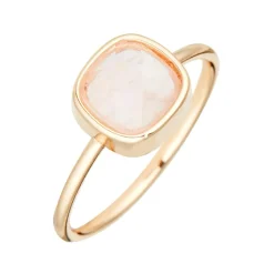 Bague Ella Quartz en laiton doré-Moonstone New
