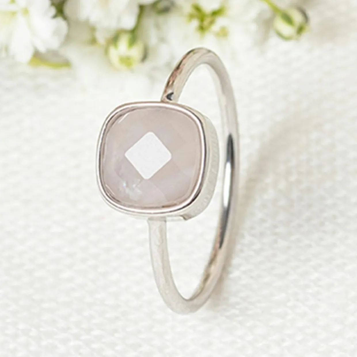 Femme Moonstone Bagues^Bague Ella Quartz en laiton