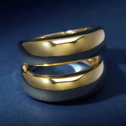 Femme By Rafaella Bagues^Bague Felicita en Argent doré