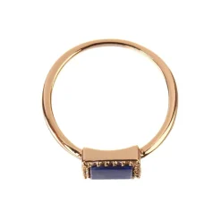 Bague Fiona Lapis en laiton doré-Moonstone Hot