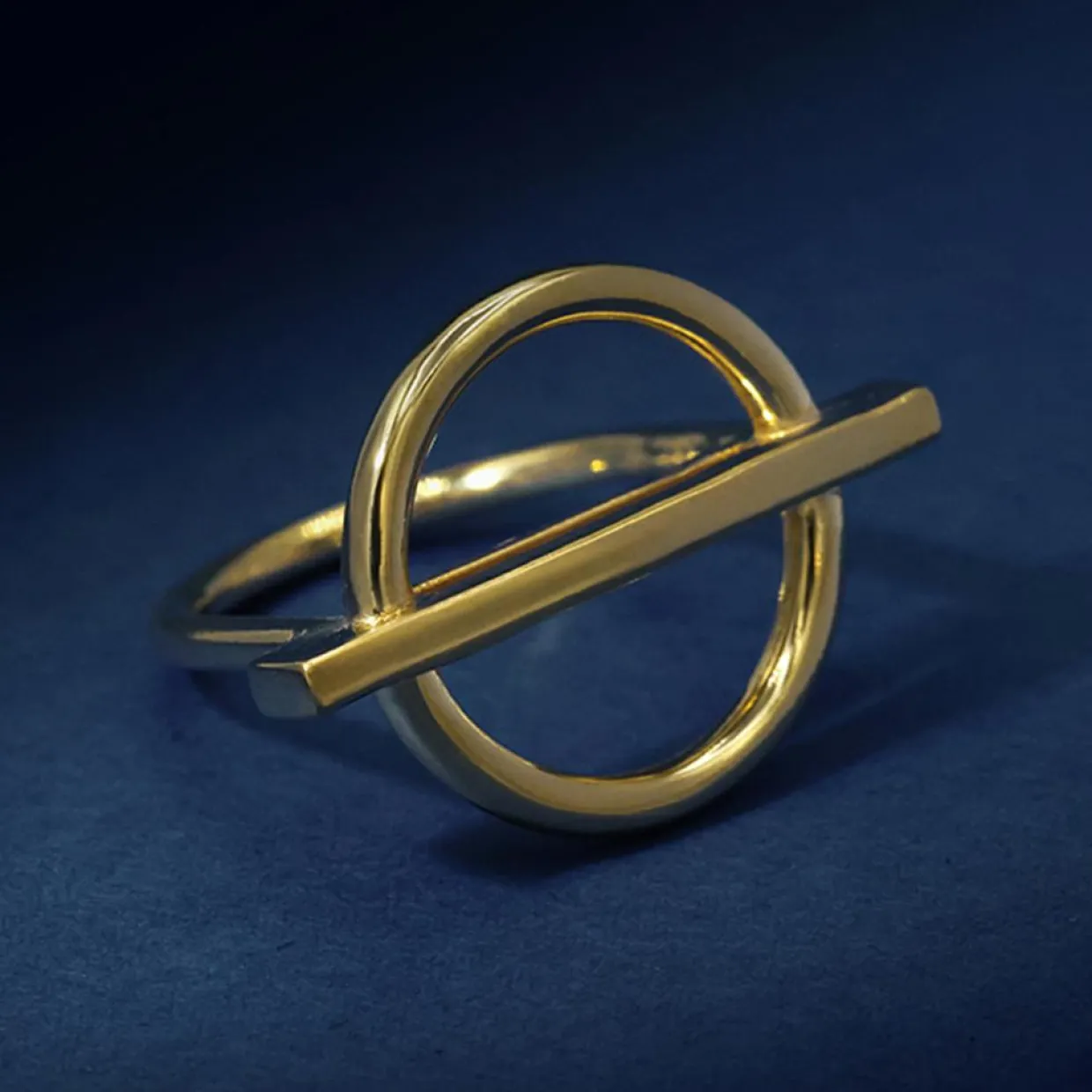 Bague Giuseppa en Argent doré-By Rafaella Sale