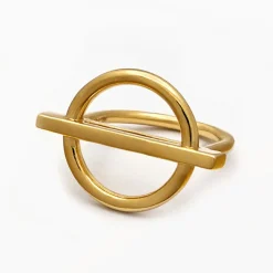 Bague Giuseppa en Argent doré-By Rafaella Sale