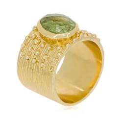 Femme Moonstone Bagues^Bague Gregoria Améthyste Verte en Laiton doré