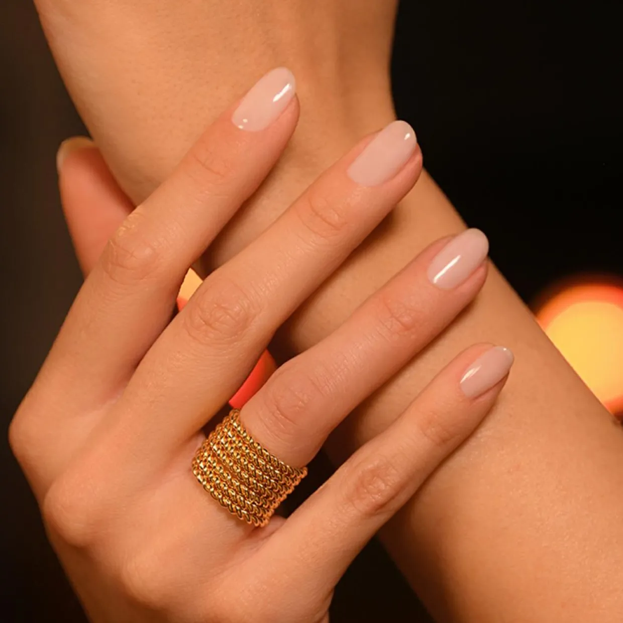 Bague Misam en Argent doré-By Rafaella