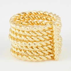 Bague Misam en Argent doré-By Rafaella