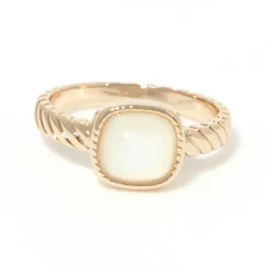 Femme Moonstone Bagues^Bague Pamela Nacre blanche en laiton doré