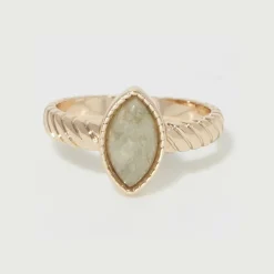 Femme Moonstone Bagues^Bague Paola Labradorite en Laiton doré