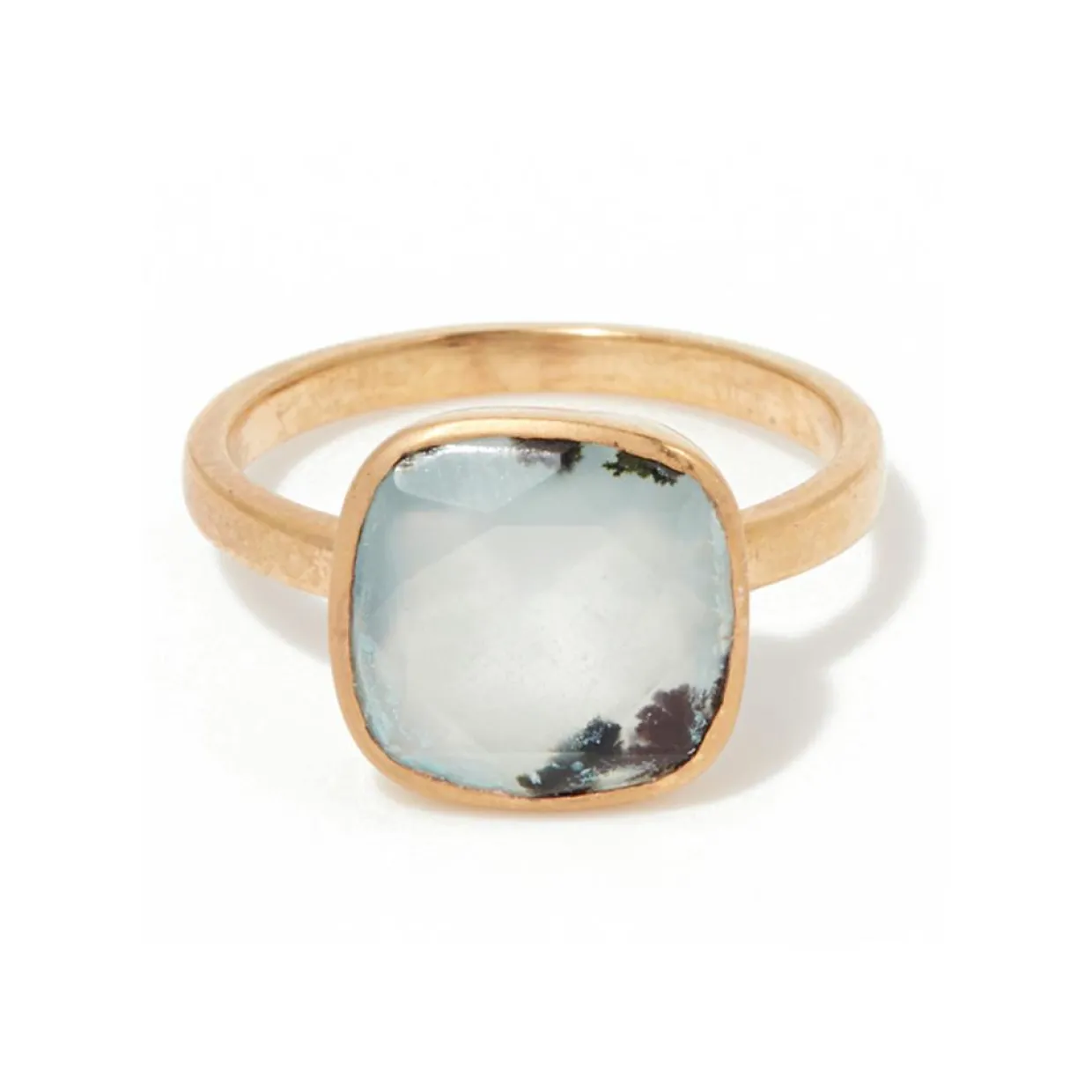 Femme Moonstone Bagues^Bague Sia Calcédoine en laiton doré