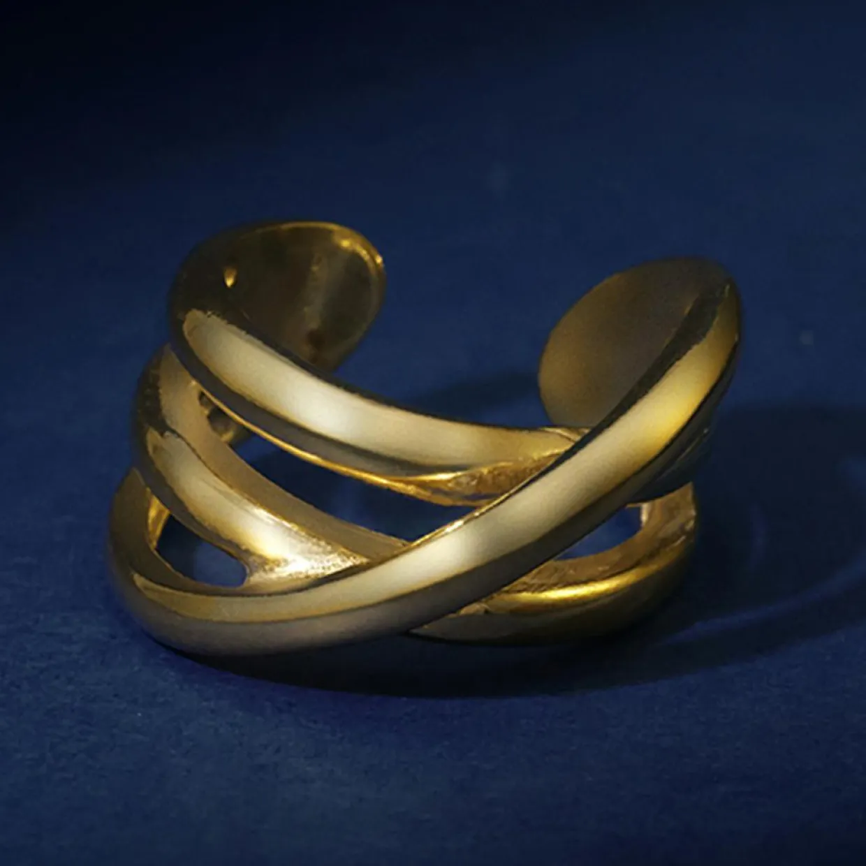 Bague Sveva en Argent doré-By Rafaella