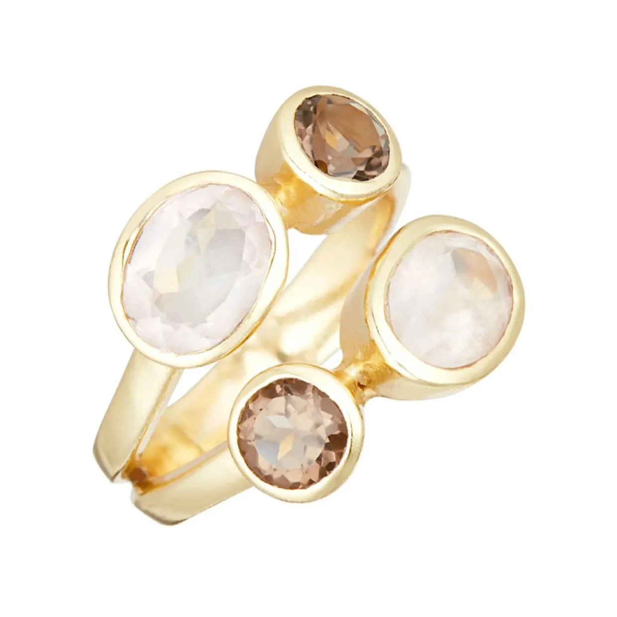 Bague Thaïs Quartz en laiton doré-Moonstone Best