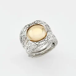 Bague Triple Argent et Laiton Fidji-Canyon Outlet
