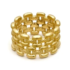 Bague Zelmira en Argent doré-By Rafaella Clearance