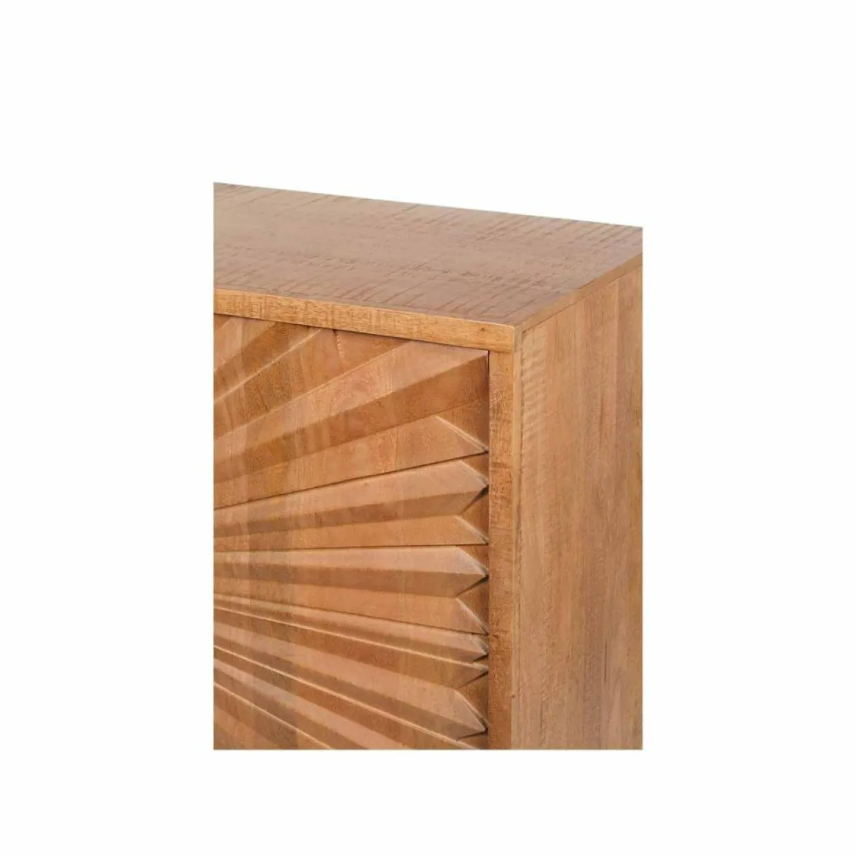 Bois & Chiffons Meubles De Rangement^Bahut 2 portes sculptées Manguier Solaris Beige - 120x42x85 cm