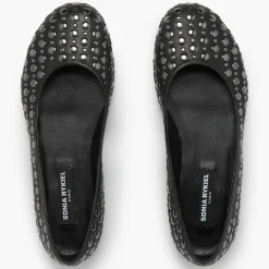 Ballerines en Cuir Beaune noires-Sonia Rykiel Discount