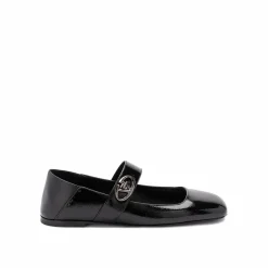 Ballerines en cuir noires-Valentino Garavani Clearance