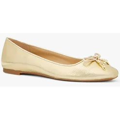 Femme Michael Kors Chaussures Ballerines^Ballerines en Cuir Noriflat dorées