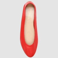 Femme Cosmoparis Ballerines^Ballerines en Cuir Vixa corail