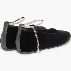 Femme Sonia Rykiel Ballerines^Ballerines en Velour Beaune noires