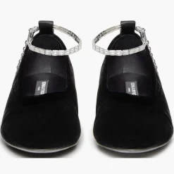 Femme Sonia Rykiel Ballerines^Ballerines en Velour Beaune noires