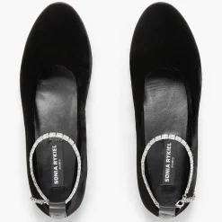 Femme Sonia Rykiel Ballerines^Ballerines en Velour Beaune noires