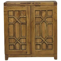 Bois & Chiffons Meubles De Rangement^Bar pliant arabesque bois exotique acacia punjab marron - 90x46x99 cm