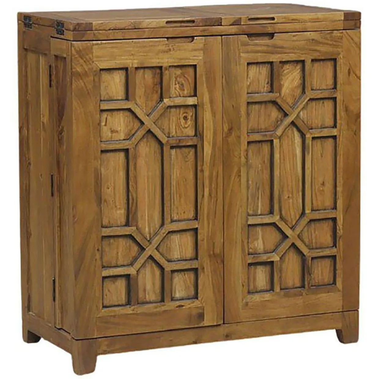 Bois & Chiffons Meubles De Rangement^Bar pliant arabesque bois exotique acacia punjab marron - 90x46x99 cm
