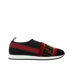 Femme Fendi Baskets^Baskets à logo noires