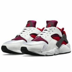Homme Nike Baskets^Baskets Air Huarache Run blanc/rouge
