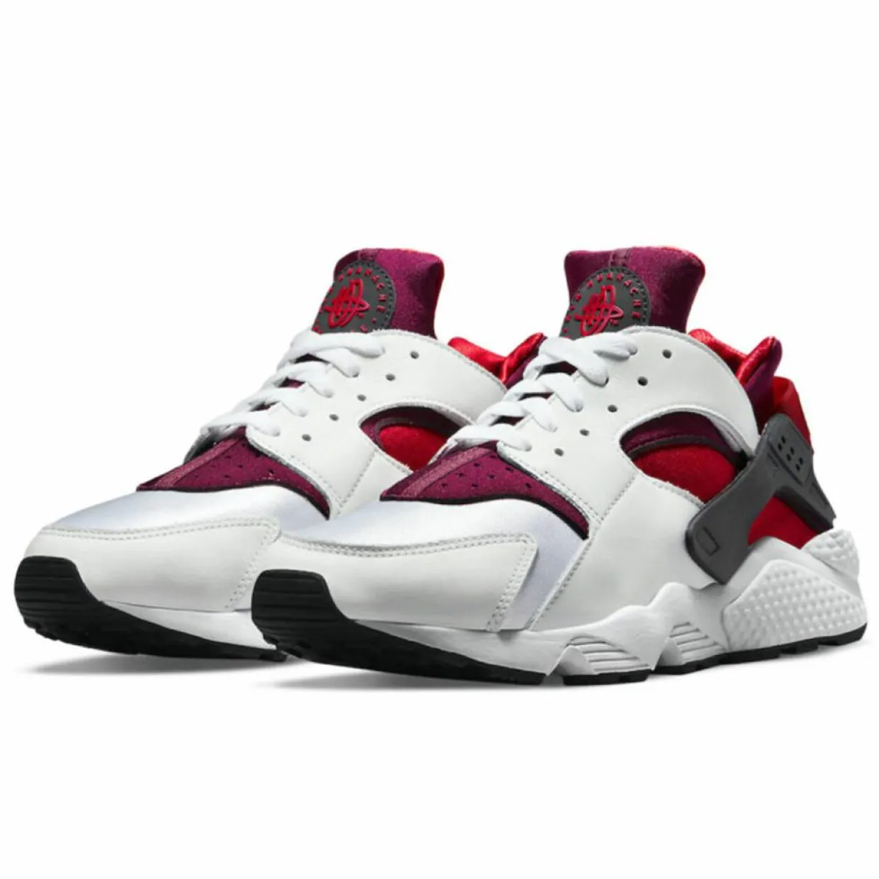 Homme Nike Baskets^Baskets Air Huarache Run blanc/rouge
