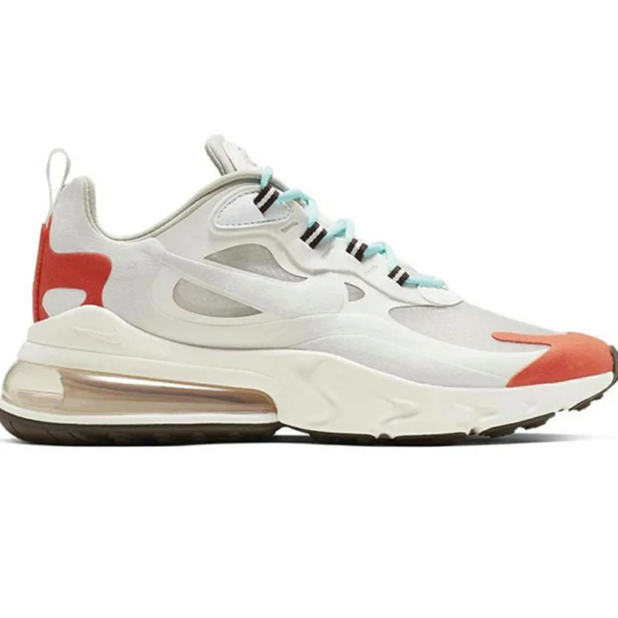 Femme Nike Baskets^Baskets Air Max React 270 blanc/orange