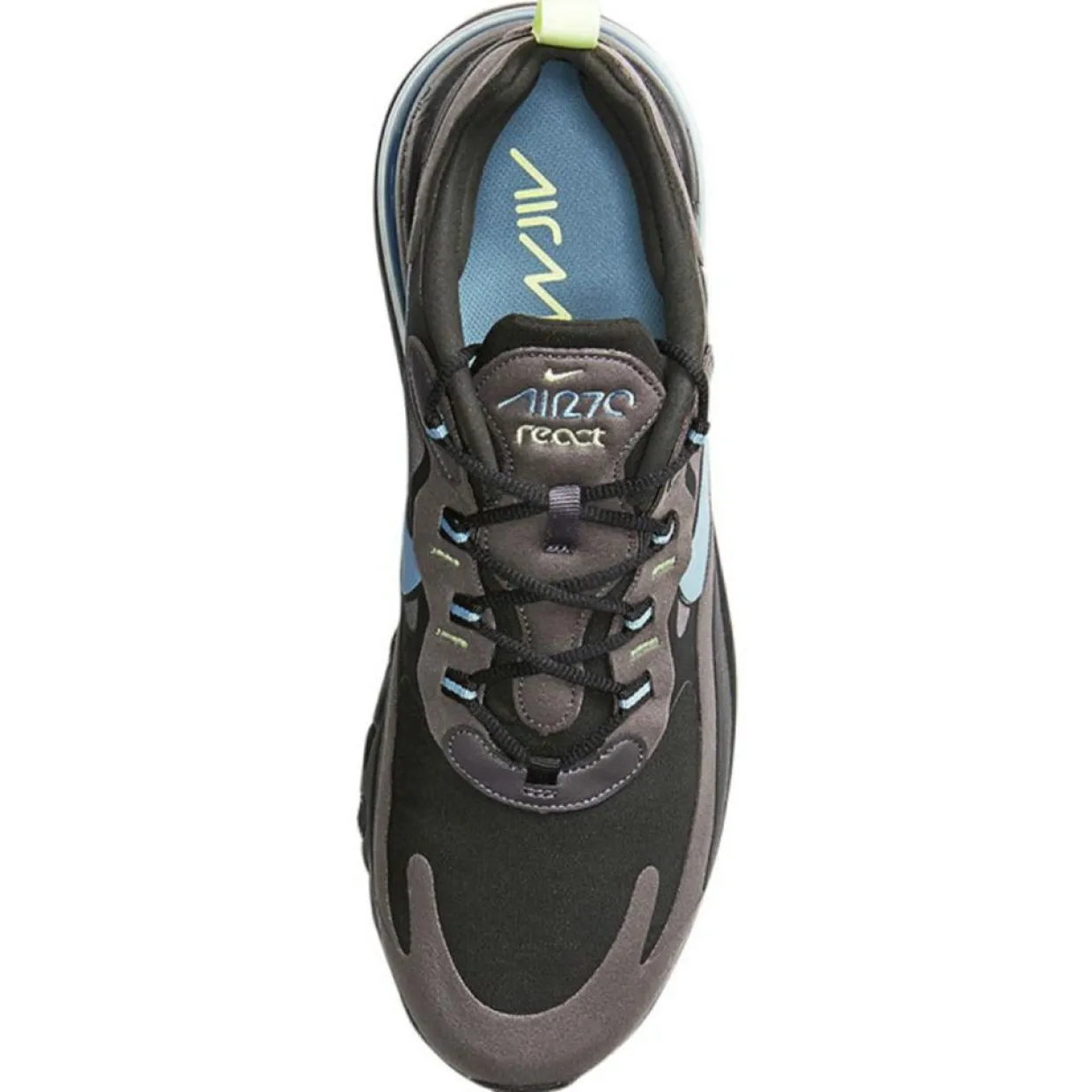 Baskets Air Max React 270 gris/noir/bleu-Nike