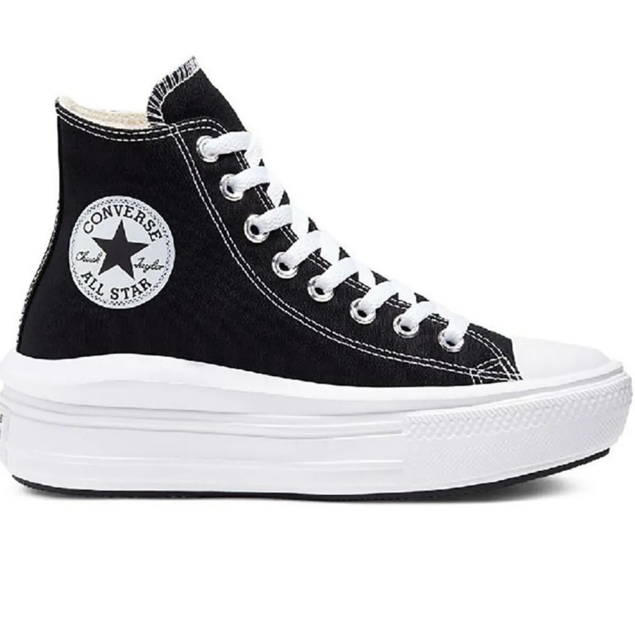 Femme Converse Baskets^Baskets All Star Move Platform noires