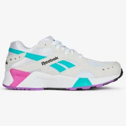 Femme Reebok Baskets^Baskets Aztrek blanc/Vioelt/Rose