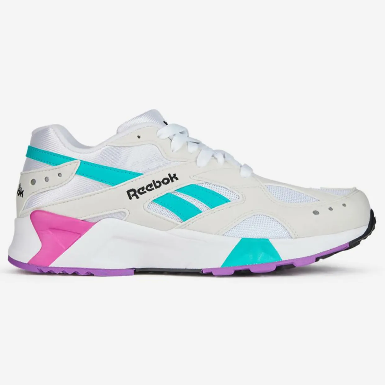 Femme Reebok Baskets^Baskets Aztrek blanc/Vioelt/Rose