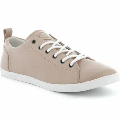 Baskets basses en Cuir Bel rose clair-Palladium New