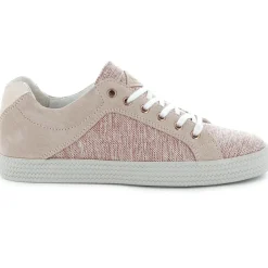 Femme Palladium Baskets^Baskets basses en Cuir Kalexia bimatières rose clair