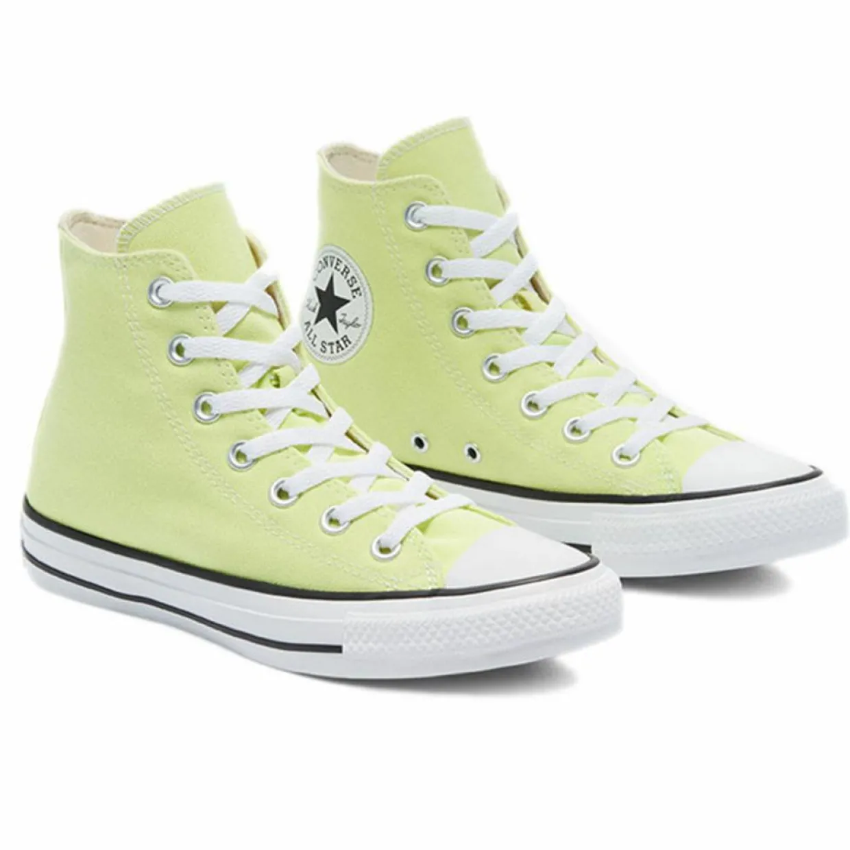 Baskets Canvas Hi vert jaune-Converse Sale