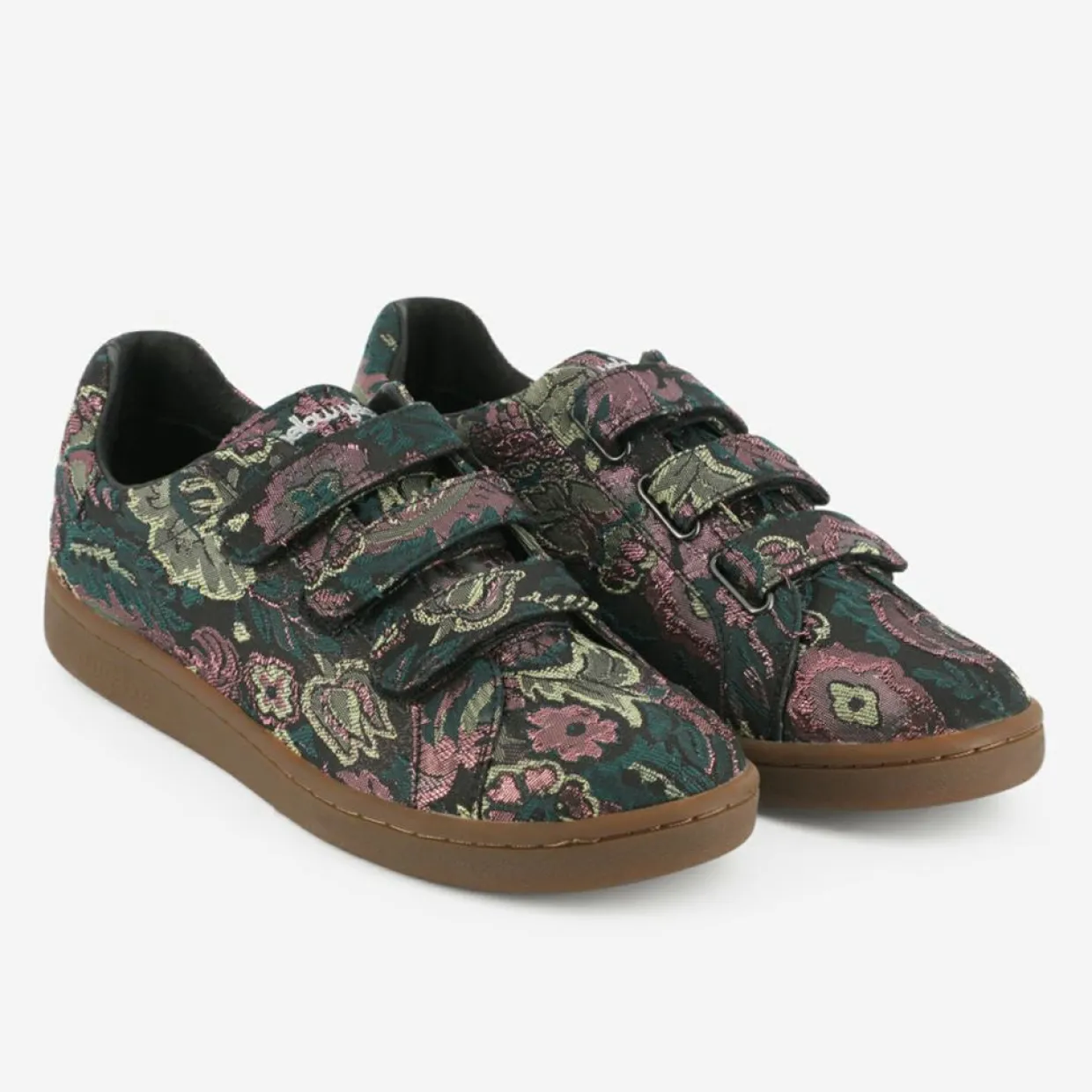 Baskets Chloé imprimé floral brodé vertes-Mellow Yellow Outlet