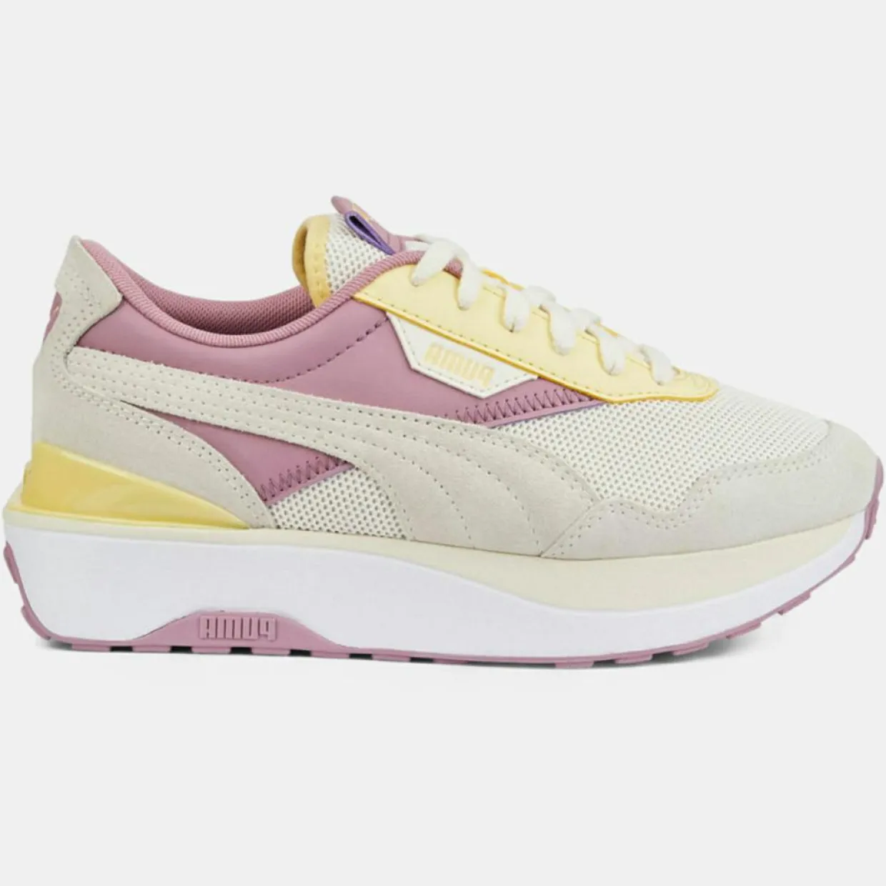 Femme Puma Baskets^Baskets Cruise Rider Candy jaune/rose