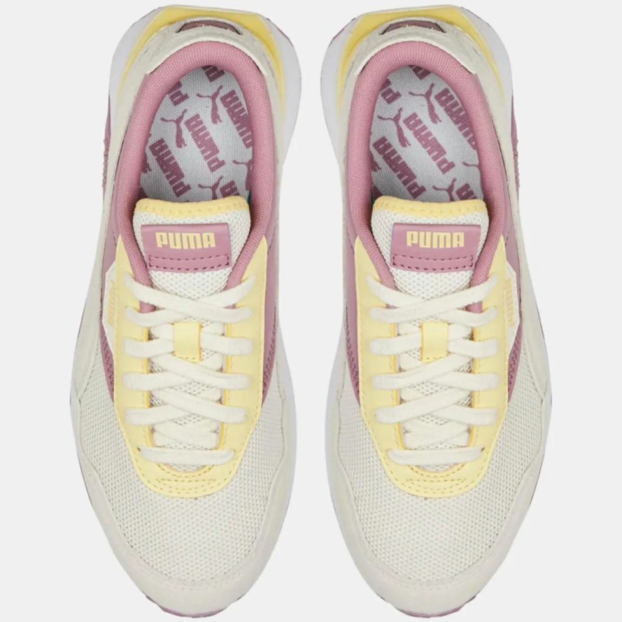 Femme Puma Baskets^Baskets Cruise Rider Candy jaune/rose