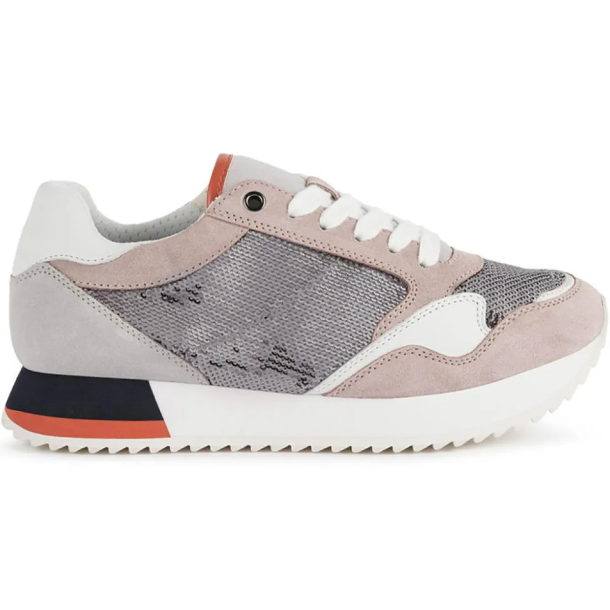 Baskets Doralea gris/vieux rose-Geox Hot