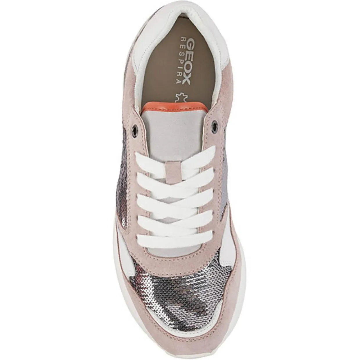 Baskets Doralea gris/vieux rose-Geox Hot