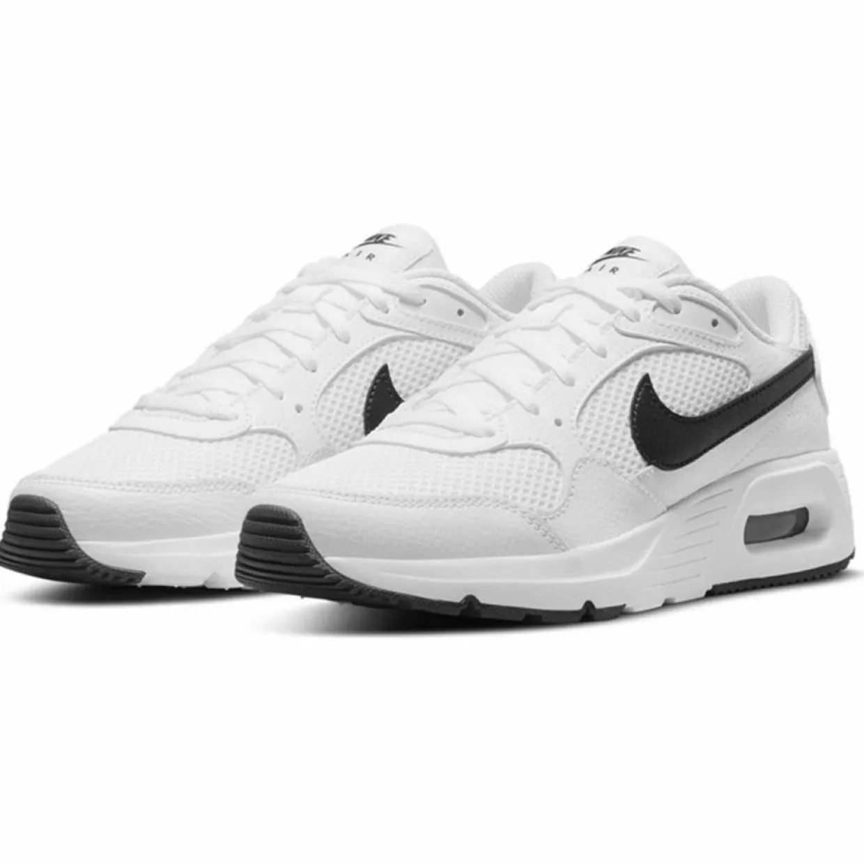 Baskets en Cuir & Maille Air Max Sc blanc/noir-Nike Clearance